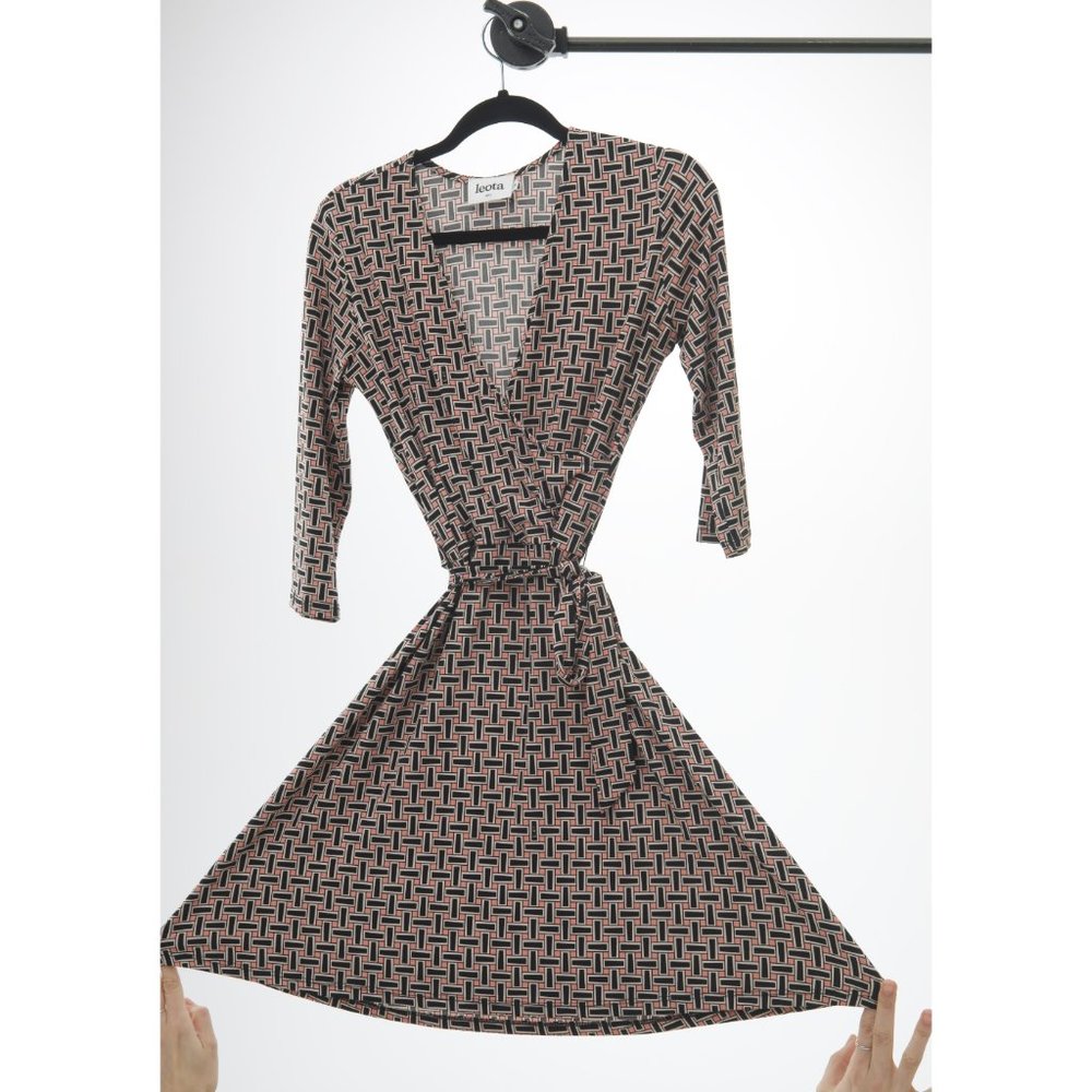 Leota Faux Wrap dress with matching belt